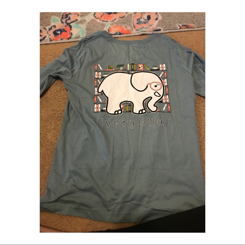 LIMITED EDITION IVORY ELLA ELEPHANT BOOKS SHIRT